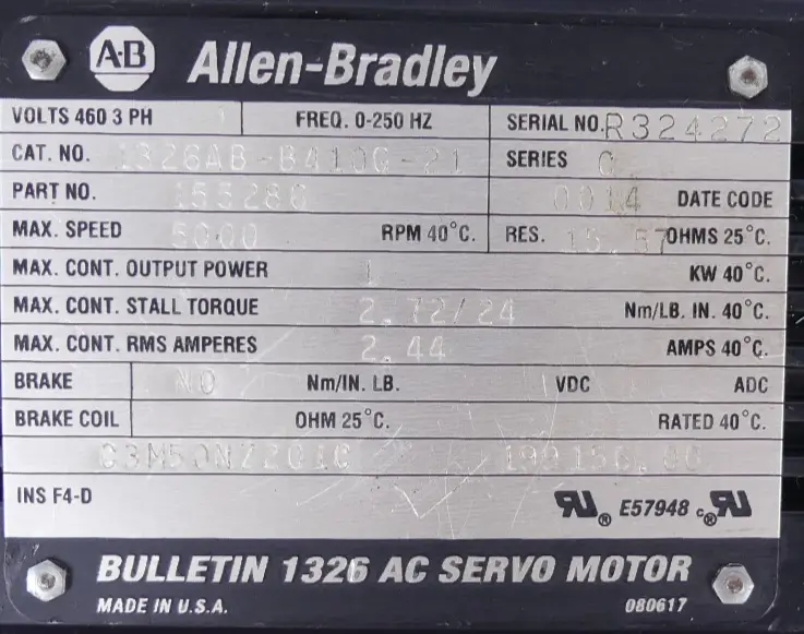 Produktfoto 1 von Allen Bradley 1326AB-B410G-21