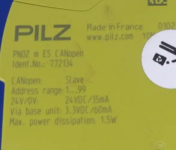 Produktfoto 1 von Pilz PNOZ m ES CANopen  772134