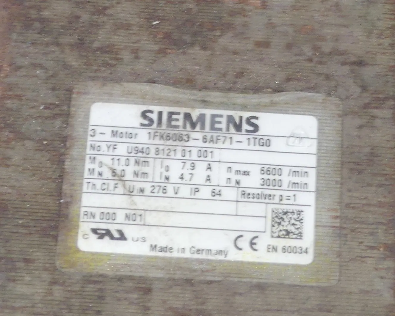 Produktfoto 1 von SIEMENS 1FK6063-6AF71-1TG0