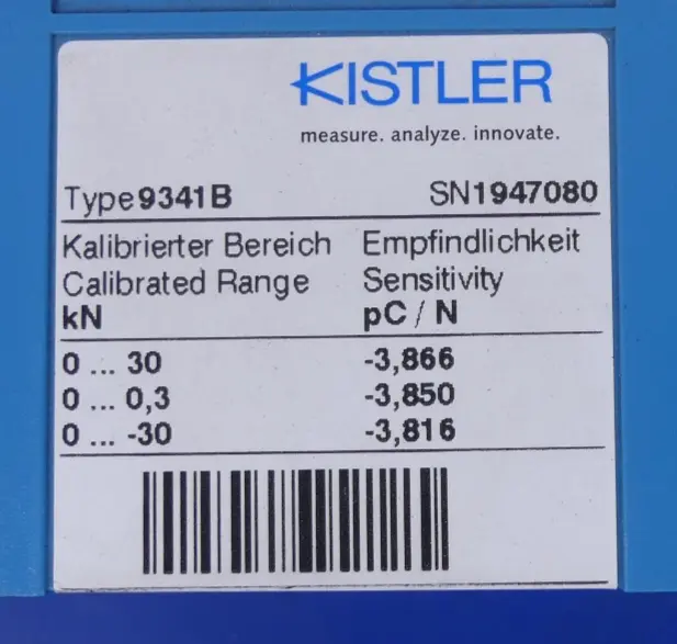 Produktfoto 1 von Kistler  9341  Kraftsensor