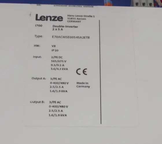 Produktfoto 1 von LENZE E70ACMSE0054SA2ETR