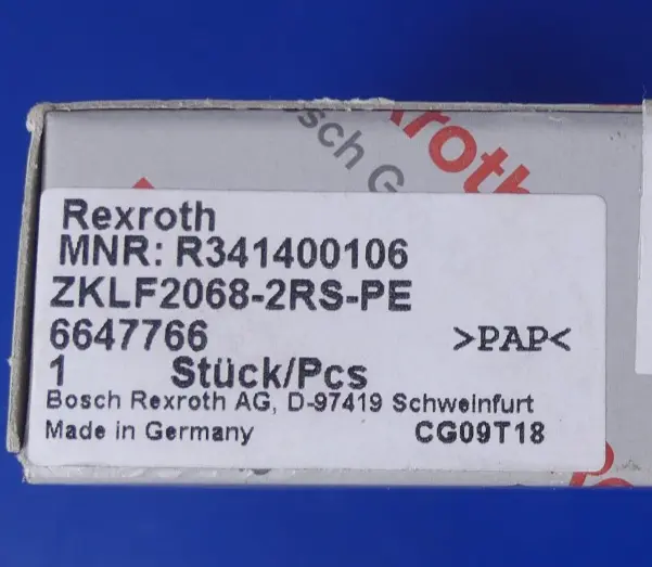 Produktfoto 1 von Rexroth ZKLF2068-2RS-PE R341400106 Axiallager