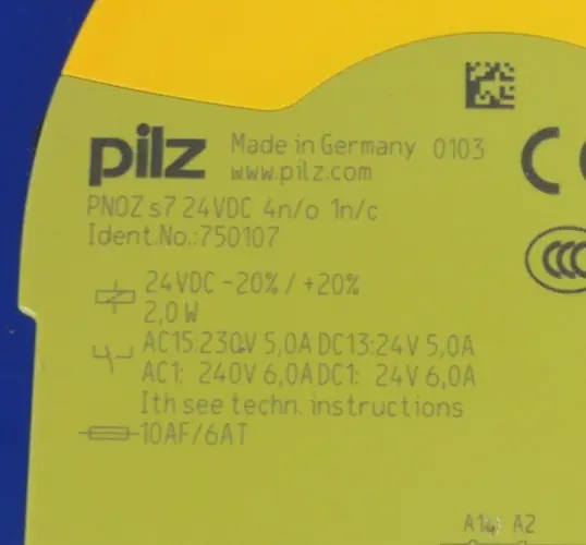Produktfoto 1 von Pilz PNOZ s7 24VDC 4n/o 1n/c 750107