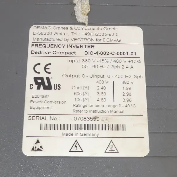 Produktfoto 1 von DEMAG DIC-4-002-C-0001-01