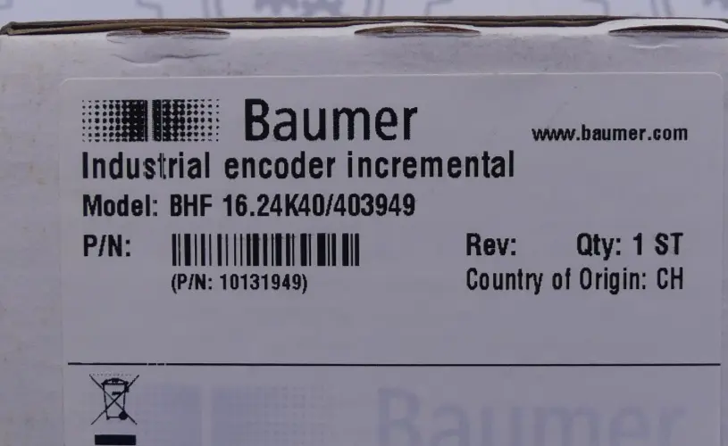 Produktfoto 1 von Baumer Incr. Encoder BHF 16.24K40/409949