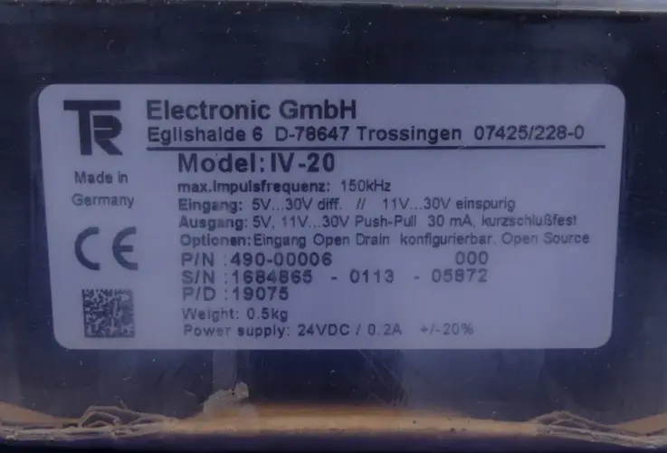 Produktfoto 1 von TR Electronic IV-20