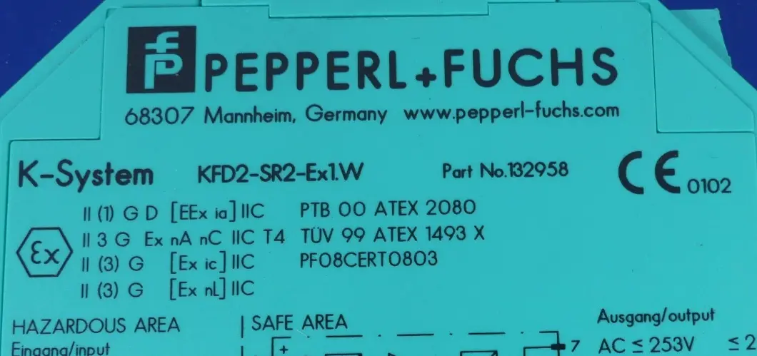 Produktfoto 1 von Pepperl+Fuchs KFD2-SR2-Ex1.W 132958