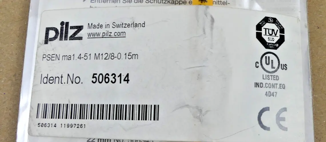 Produktfoto 1 von Pilz PSEN ma1.4-51 M12/8-0.15m 506314