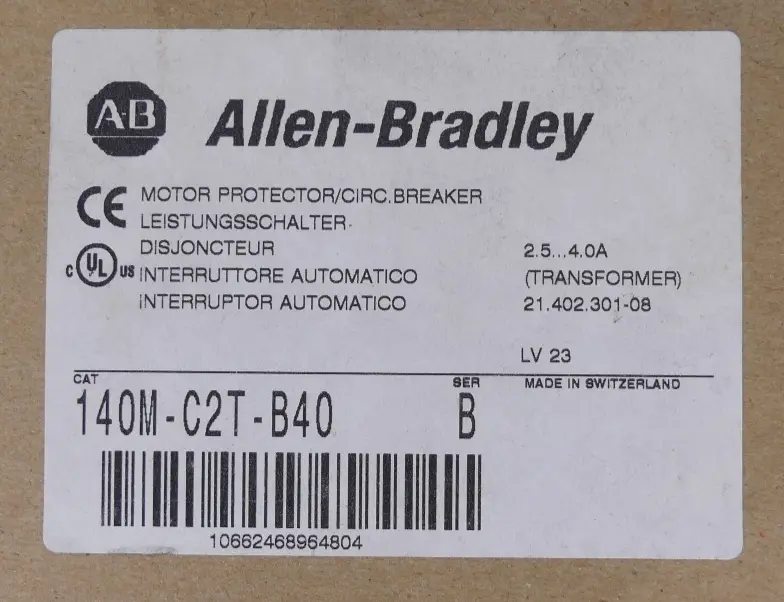 Produktfoto 1 von Allen-Bradley 140M-C2T-B40