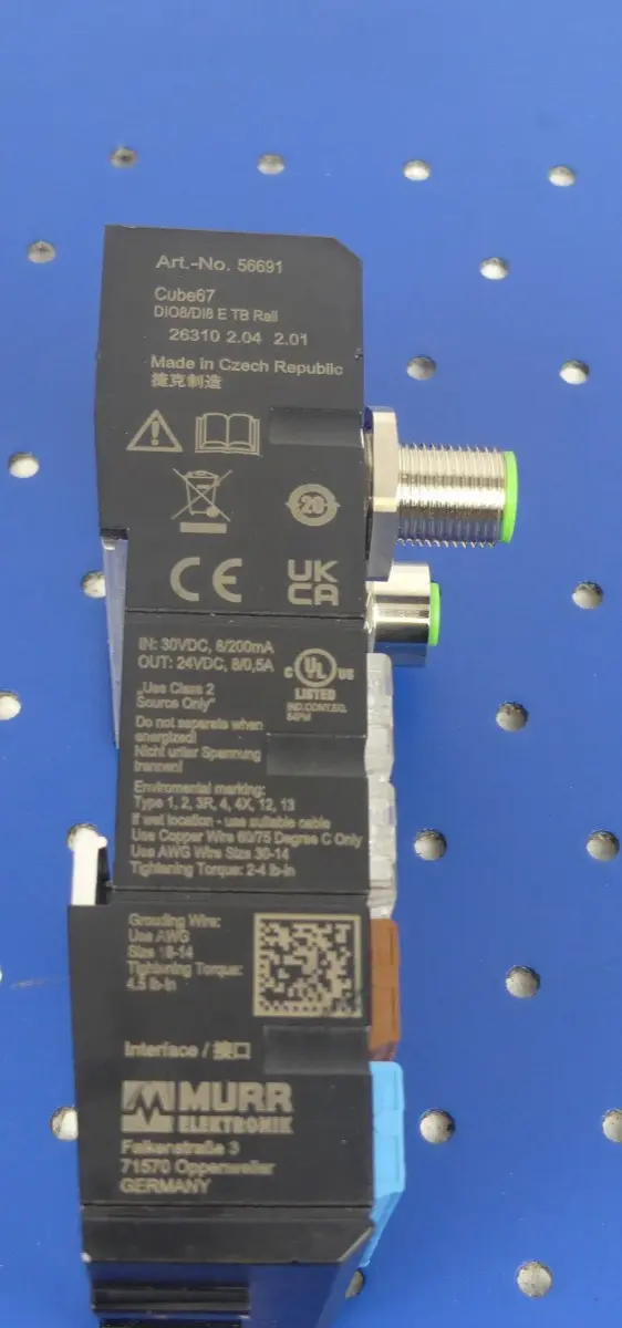 Produktfoto 1 von MURR ELEKTRONIK CUBE 67 DIO8/DI8 E TB RAIL 56691