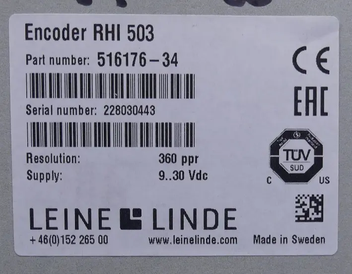 Produktfoto 1 von Leine & Linde Encoder Pulsgeber RHI 503  Part N.:516176-34