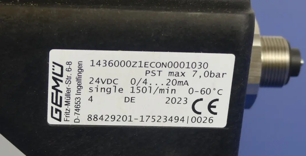 Produktfoto 1 von GEMÜ 1436000Z1ECON0001030 NEU