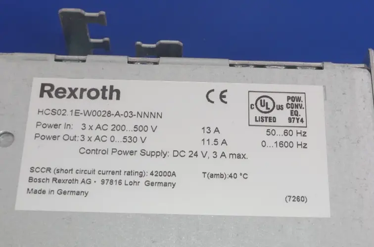 Produktfoto 1 von REXROTH HCS02.1E-W0028-A-03-NNNN MIT CSH01.1C-PB-ENS-NNN-NNN-S2-S-NN-FW