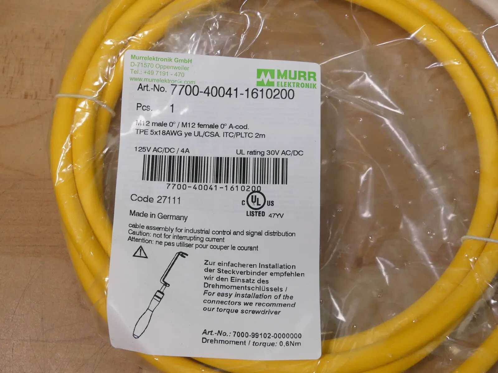 Produktfoto 1 von murr elektronik  7700-40041-1610200
