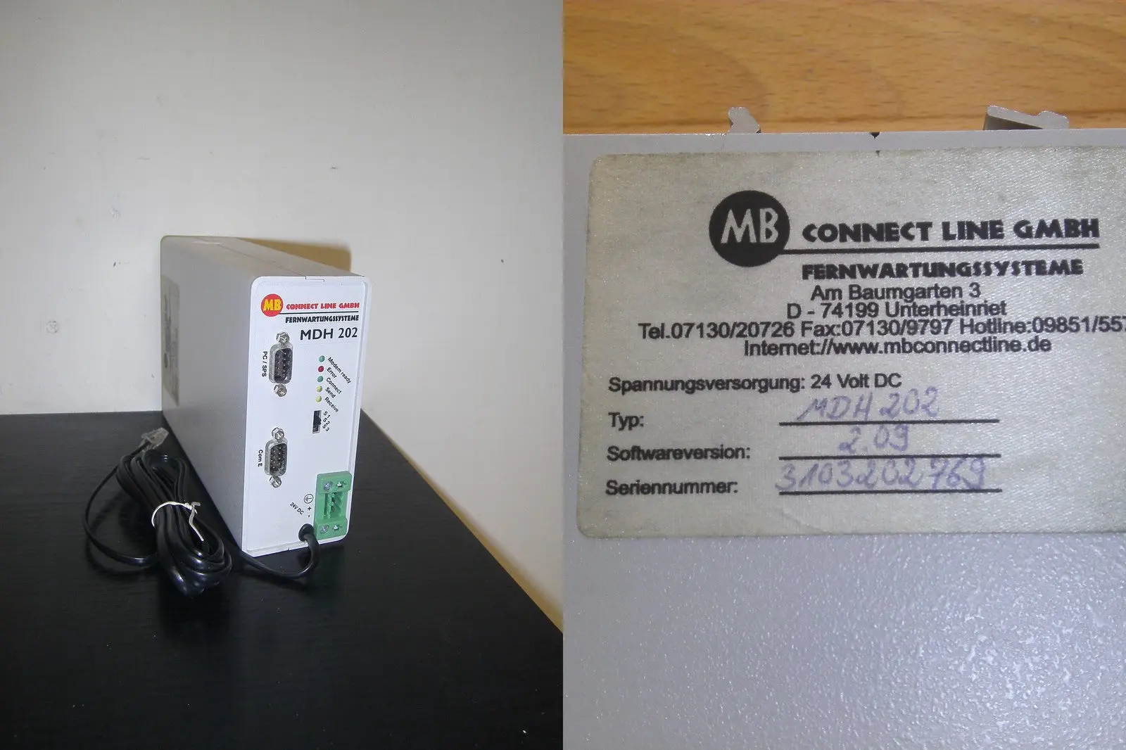 Produktfoto 1 von MB Connect Line Fernwartungssysteme MHD 202
