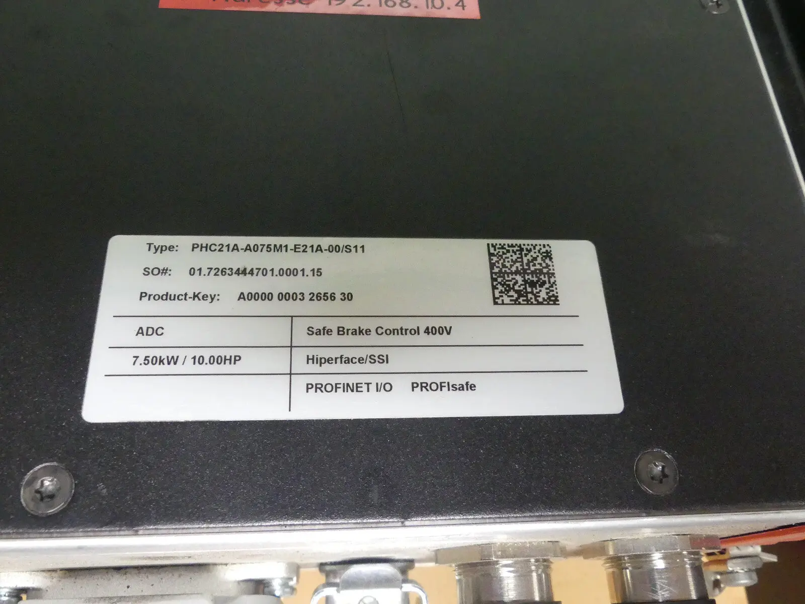 Produktfoto 1 von SEW Eurodrive MOVIPRO PHC21A-A075M1-E21A-00/S11 ADC Feldumrichter 7,5kW