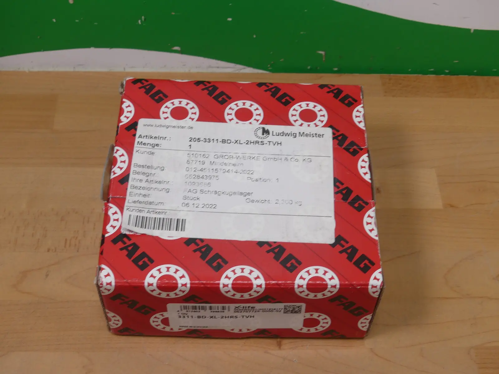 Produktfoto 1 von FAG Schrägkugellager  3311-BD-XL-2HRS-TVH