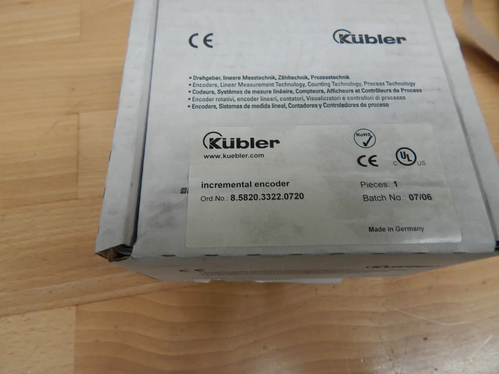 Produktfoto 1 von Kübler 8.5820.3322.0720 Incremental Encoder Neu