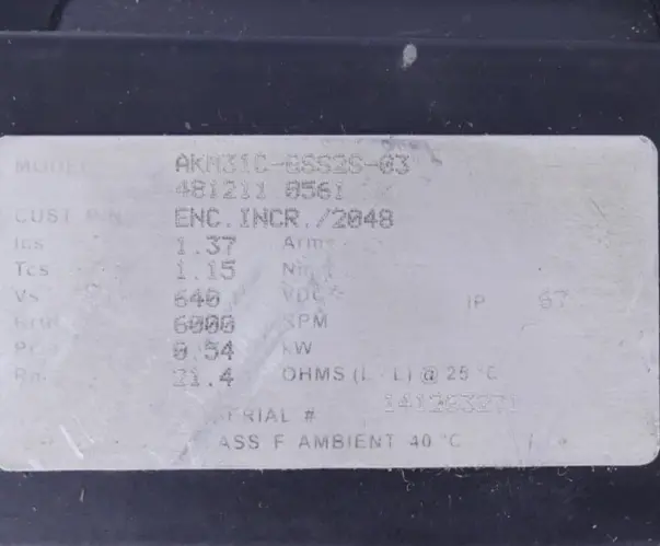 Produktfoto 1 von Kollmorgen AKM31C-GSS2S-03