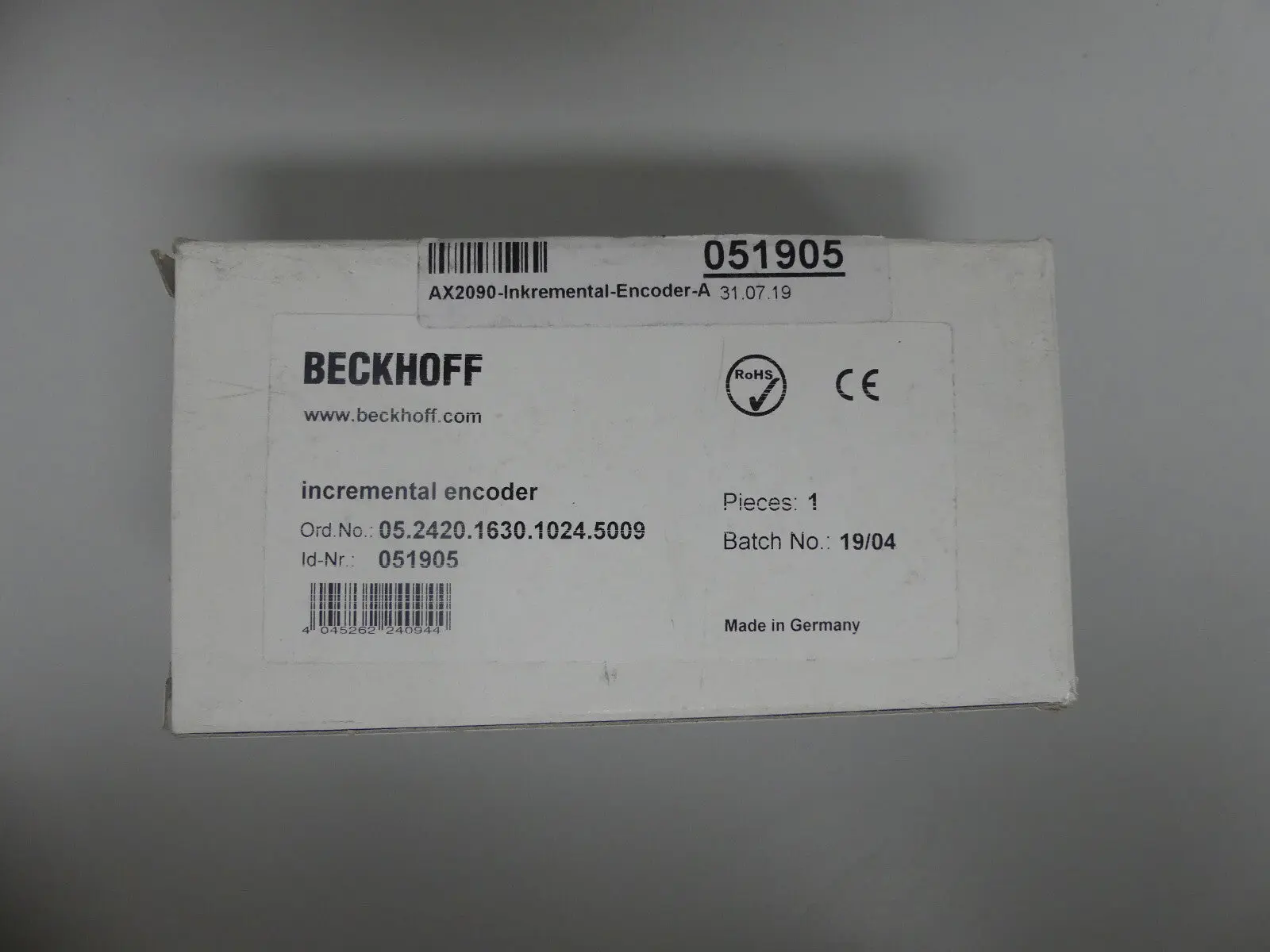 Produktfoto 1 von BECKHOFF AX2090 051905