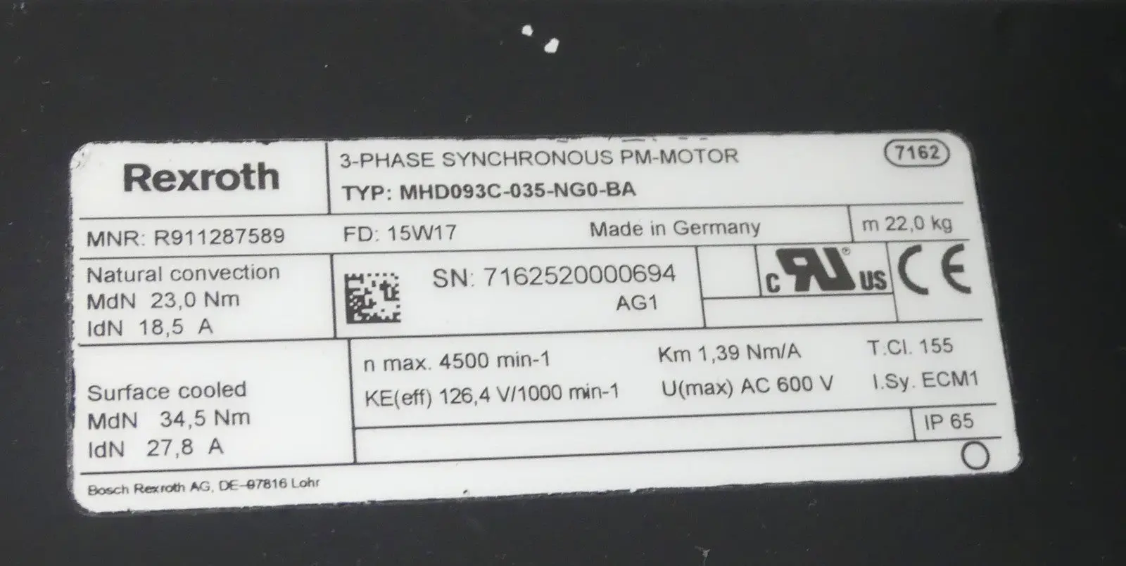Produktfoto 1 von REXRITH MHD093C-035-NG0-BA