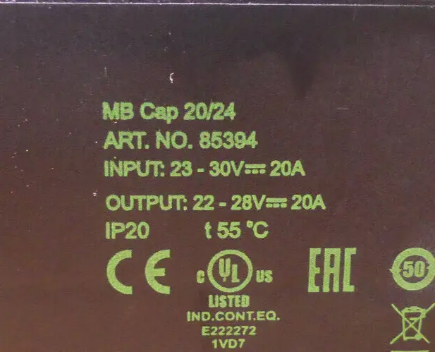 Produktfoto 1 von Murr Elektronik MB Cap 20/24