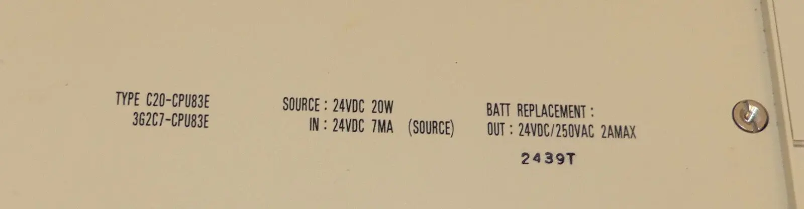 Produktfoto 1 von Omron SYSMAC C20 Programmable Controller 3G2C7-CPU83E