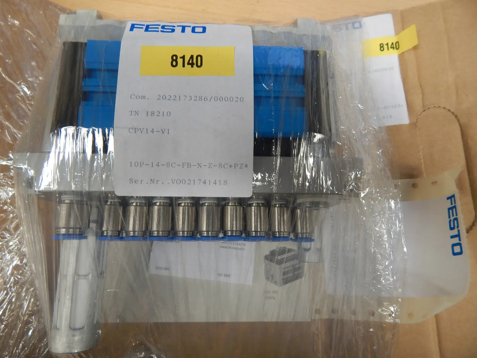 Produktfoto 1 von FESTO Ventilinsel CPV-14-VI TN 18210 -NEU-