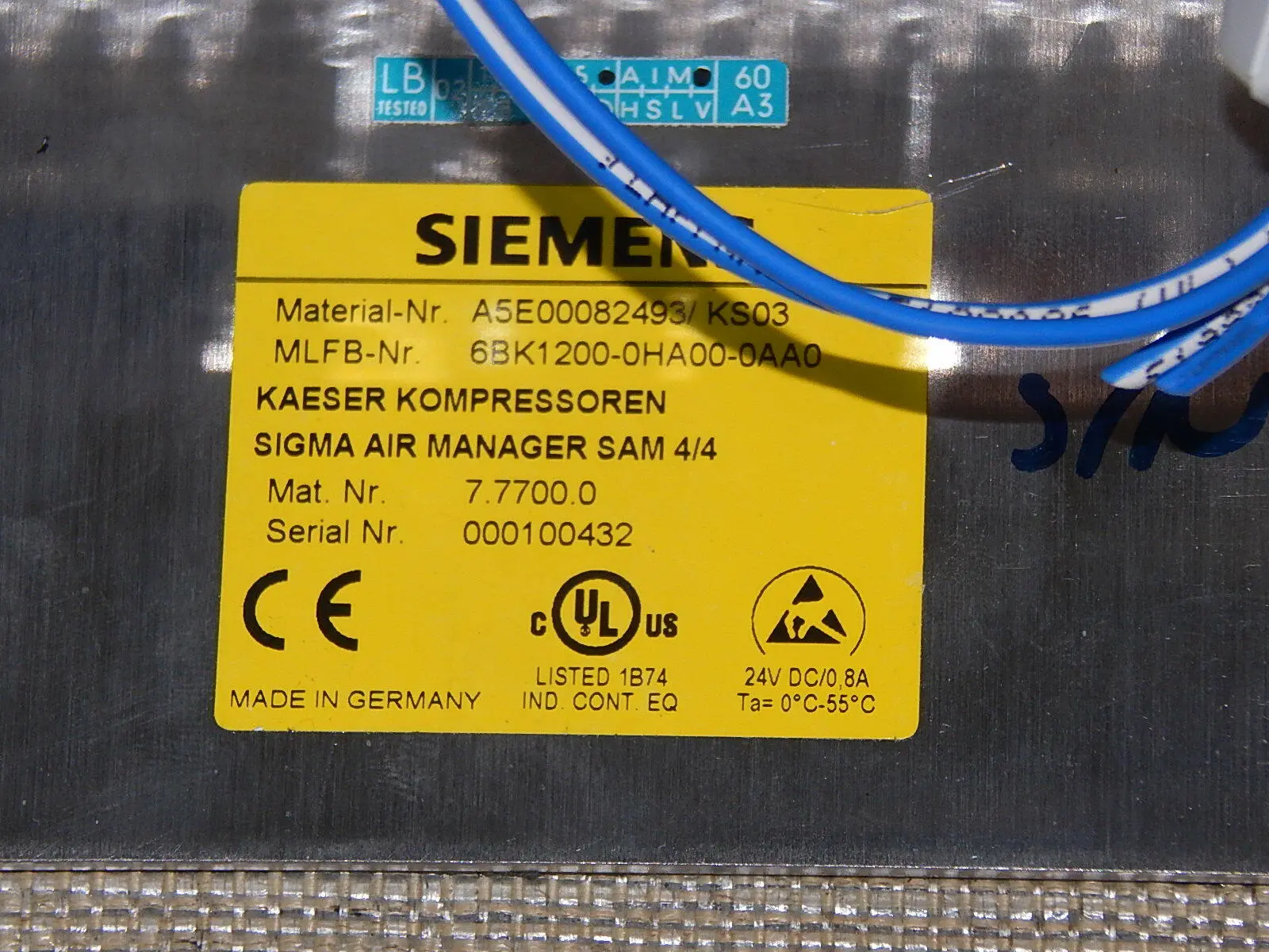 Produktfoto 1 von Siemens Kaeser Sigma Air Manager SAM 4/4 6BK1200-0JD00-0AA0 s.Bilder