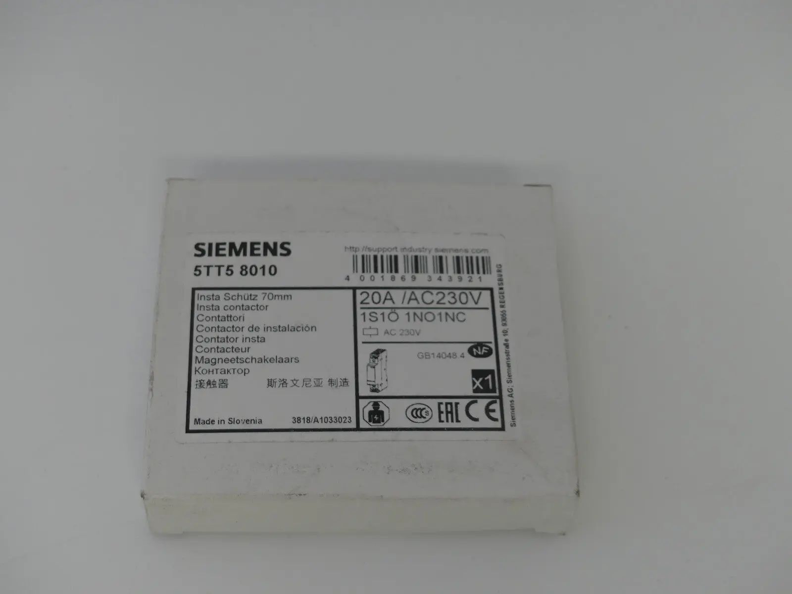 Produktfoto 1 von SIEMENS 5TT58010