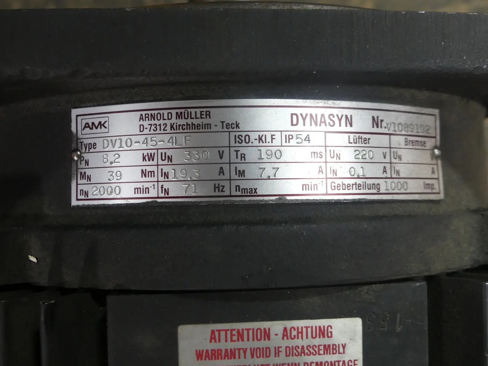 Produktfoto 1 von AMK  DV10-45-4LF