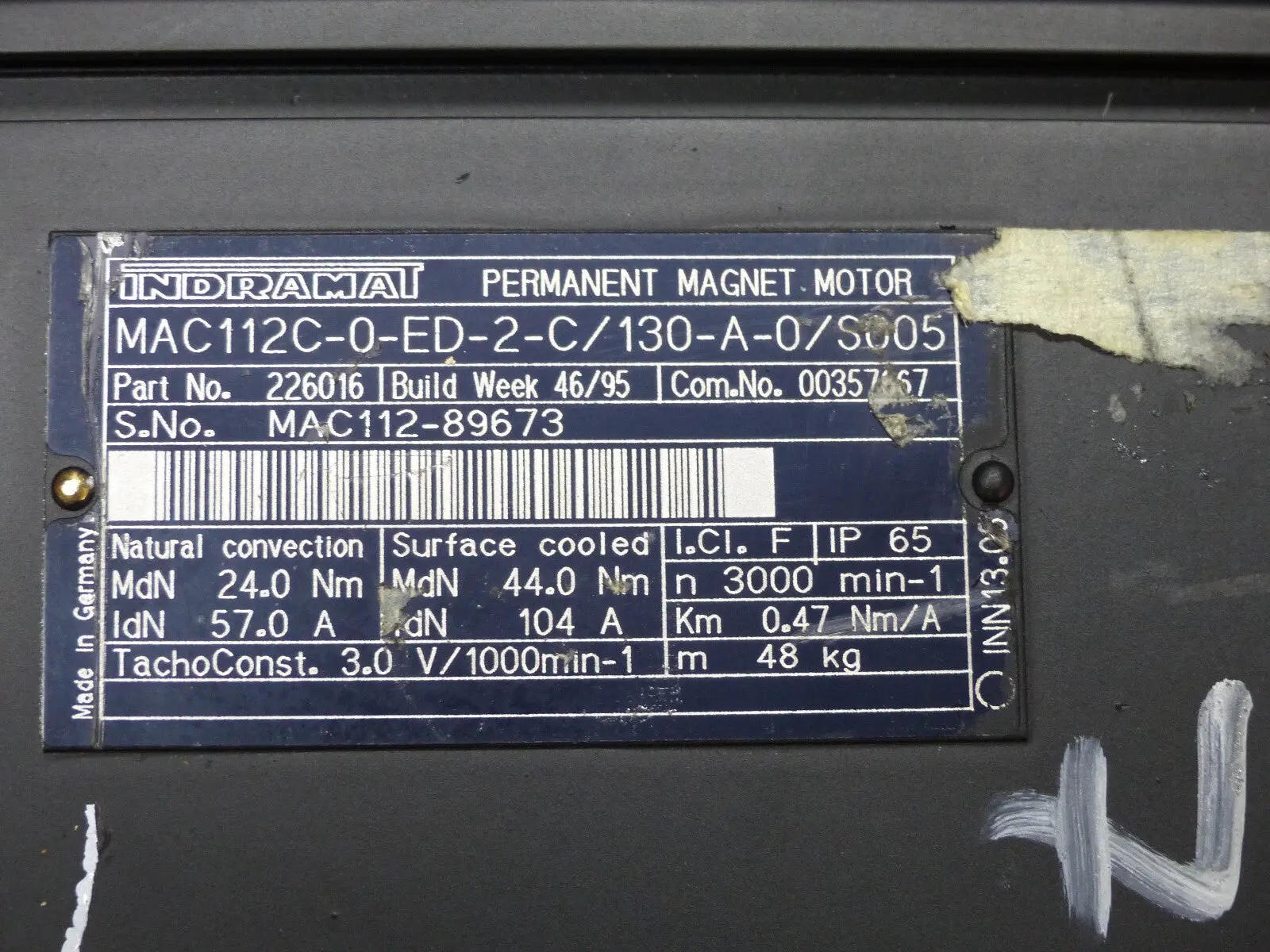 Produktfoto 1 von Indramat MAC112C-0-ED-2-C/130-A-0/S005  used