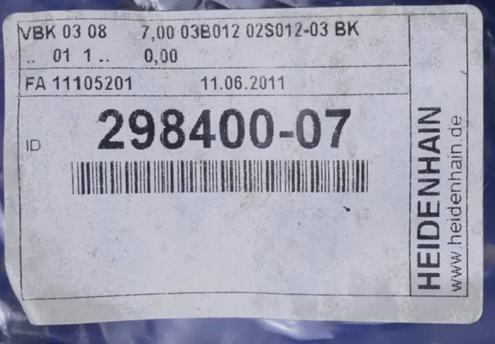 Produktfoto 1 von Heidenhain VBK 03 08 7,00 03B012 02S012-03