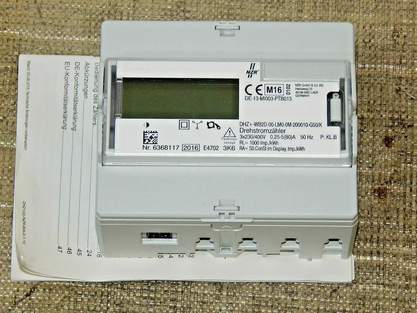 Produktfoto 1 von NZR Wechsel-/Drehstromzähler DHZ+WB2D-00_LM0-0M-200010-G50/5