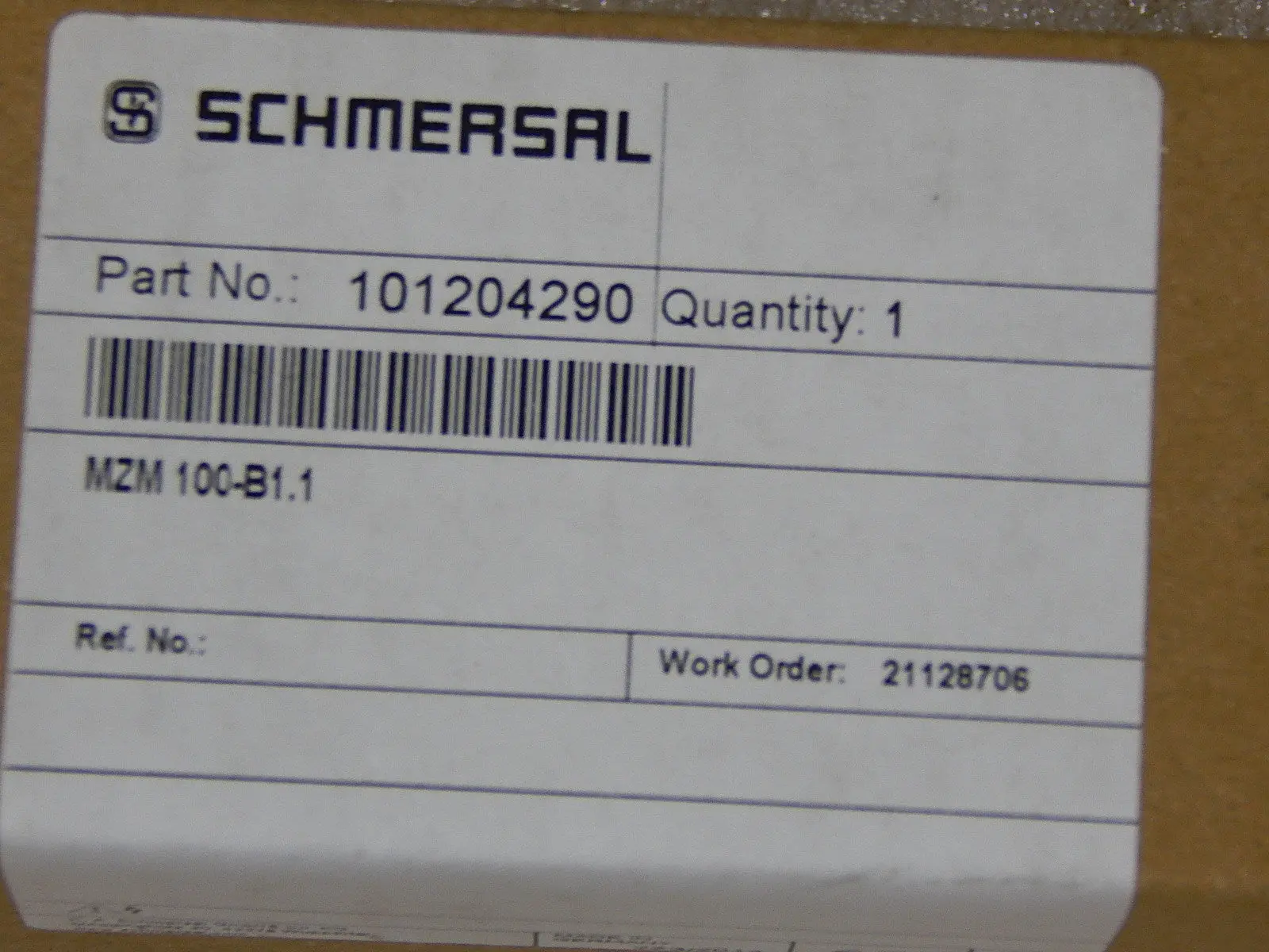 Produktfoto 1 von Sicherheitsschalter Betätiger Schmersal MZM 100-B1.1