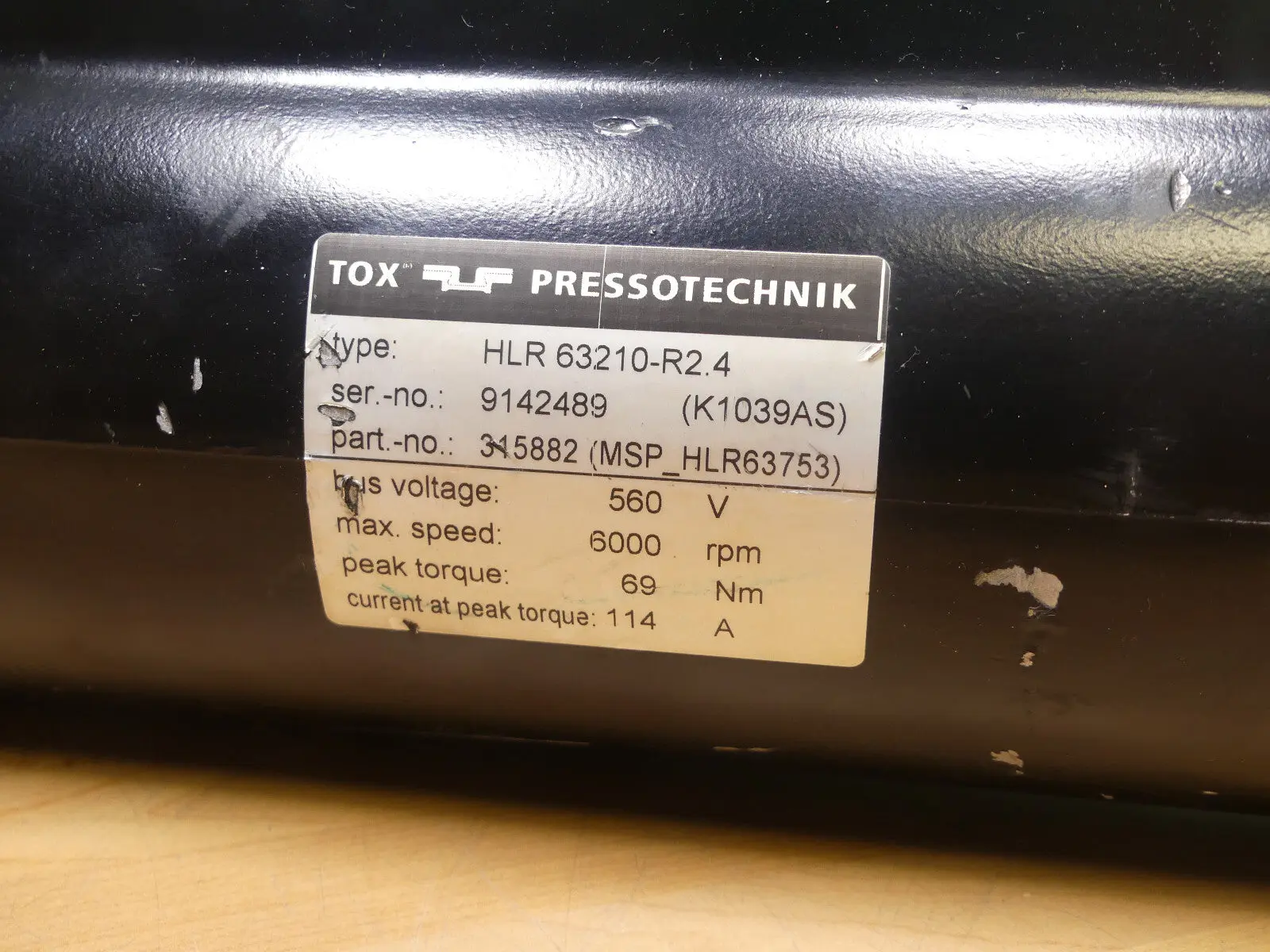 Produktfoto 1 von TOX PRESSOTECHNIK HLR63210-R2.4 SERVOMOTOR