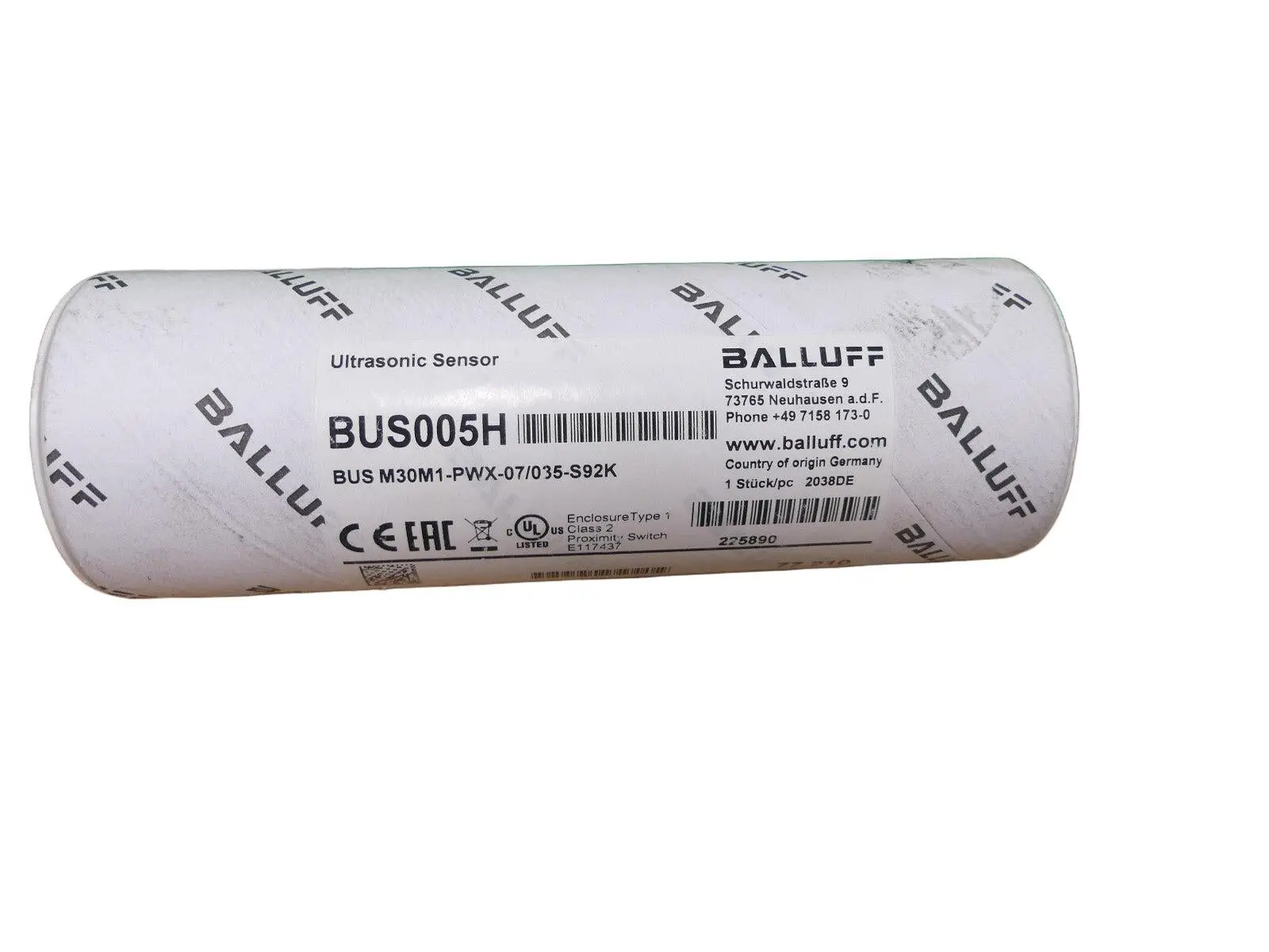 Produktfoto 1 von Balluff BUS005F Ultraschallsensor BUS M30M1-PWX-07/035-S92K