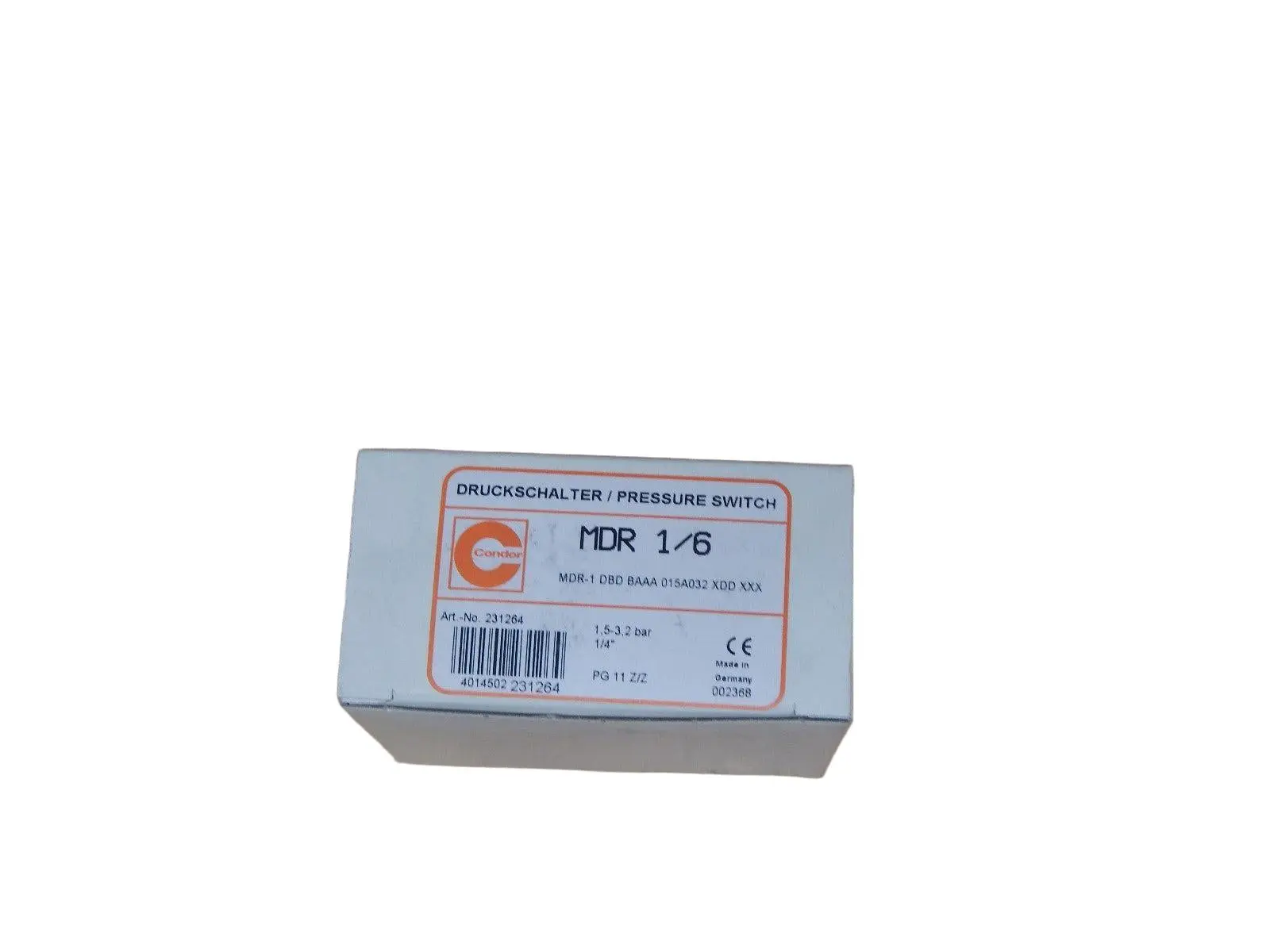 Produktfoto 1 von CONDOR Druckschalter MDR 1/6 MDR-1 DBD BAAA 015A032 XDD XXX  Neu