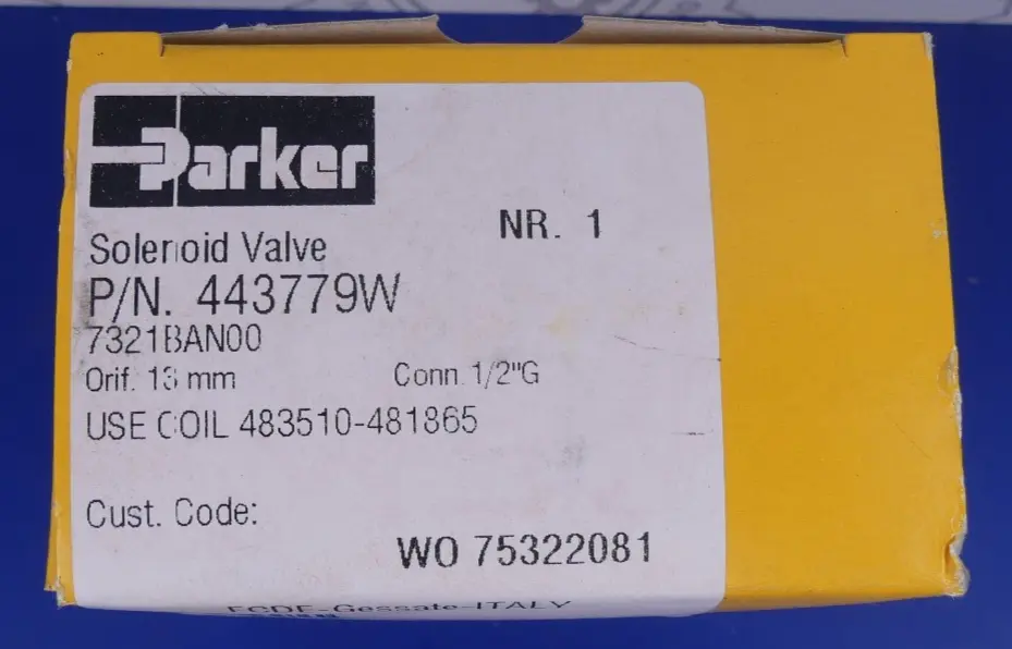 Produktfoto 1 von Parker Magnetventilkörper 443779W 7321BAN00 1/2G 13mm