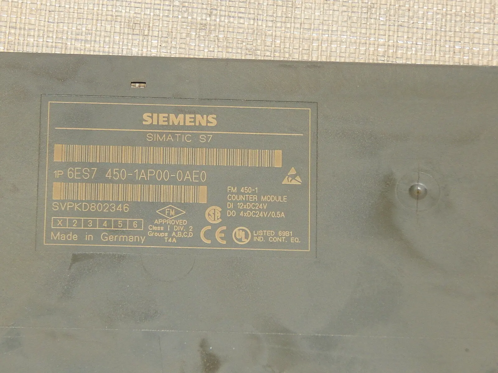 Produktfoto 1 von Siemens  S7 6ES7 450-1AP00-0AE0 // 6ES7450-1AP00-0AE0  E.01 used s.Bilder