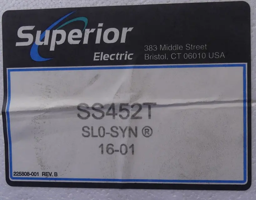 Produktfoto 1 von Superior Slectric Slo-Syn  Motor SS452T  16-01