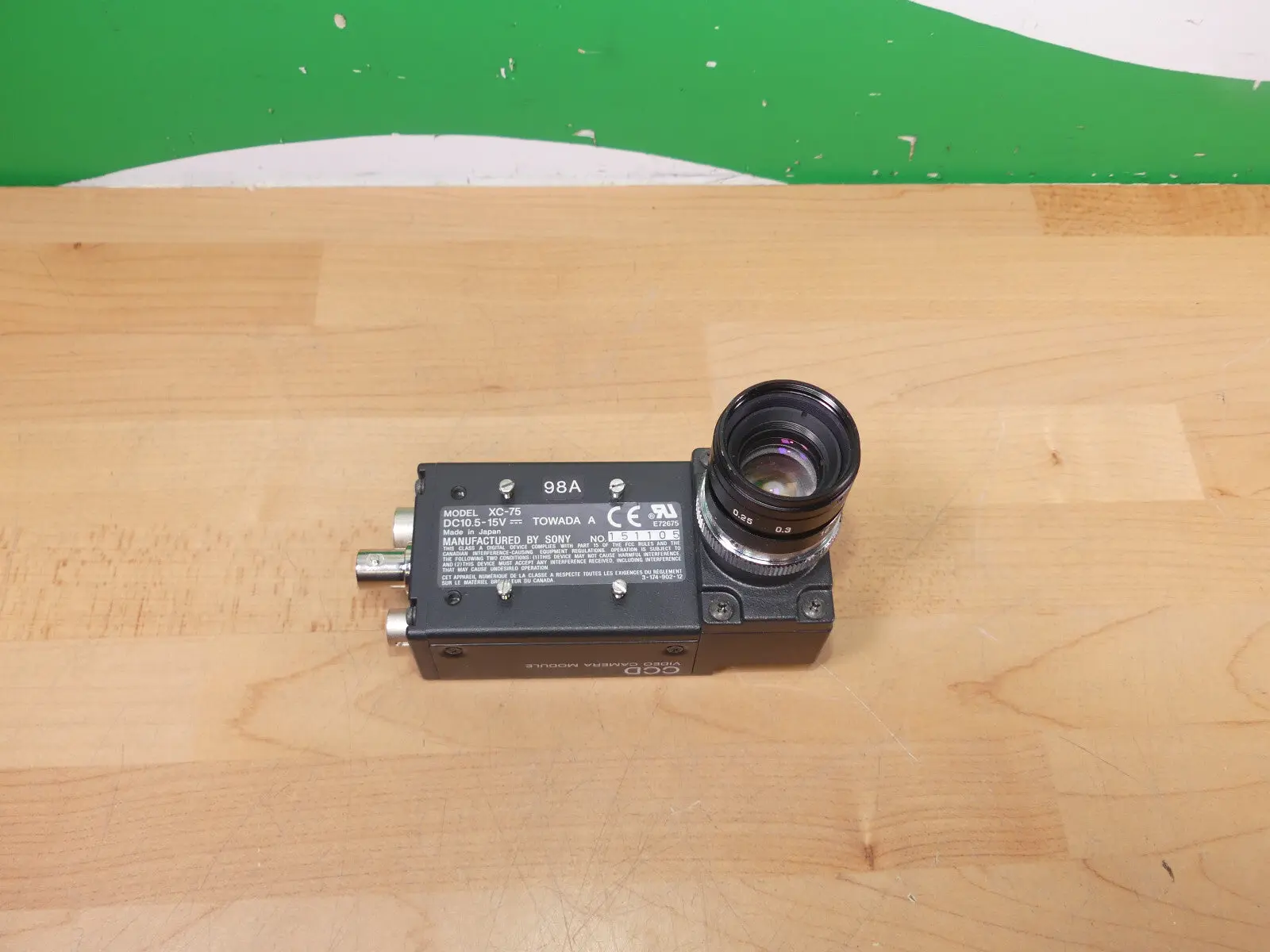 Produktfoto 1 von Sony Module Tested Ccd Video Camera Functional XC-75L