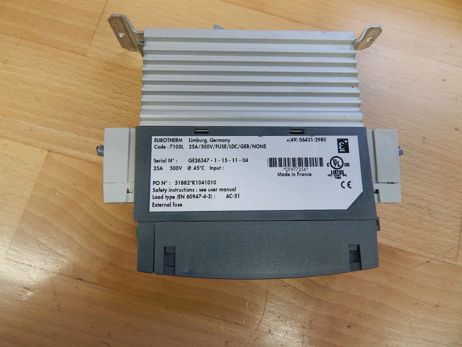 Produktfoto 1 von EUROTHERM 7100L 25A Thyristorsteller