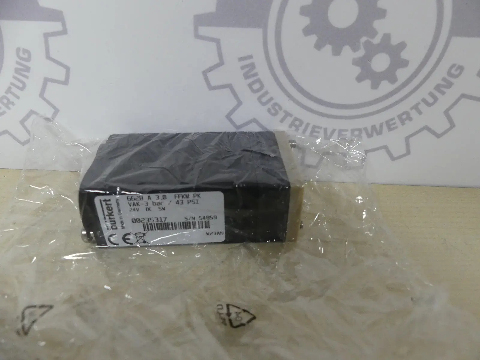 Produktfoto 1 von BÜRKERT 6628 A 3,0 FFKM PK