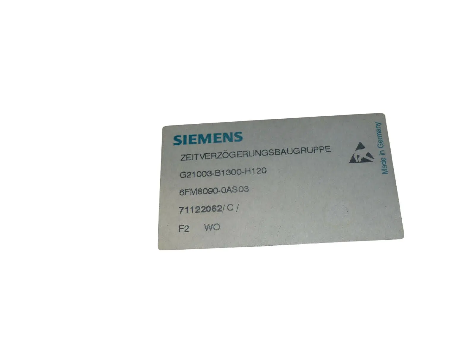 Produktfoto 1 von Siemens G21003-B1300-H120 6FM8090-0AS03 used s.Bilder