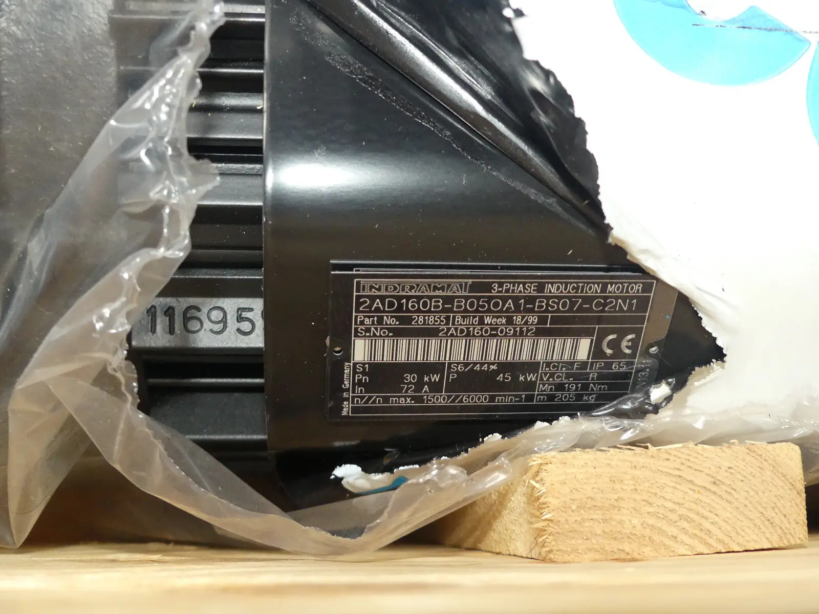 Produktfoto 1 von REXROTH Indramat  2AD160B-B050A1-BS07-C2N1   2AD160B-B05OA1-BS07-C2N1