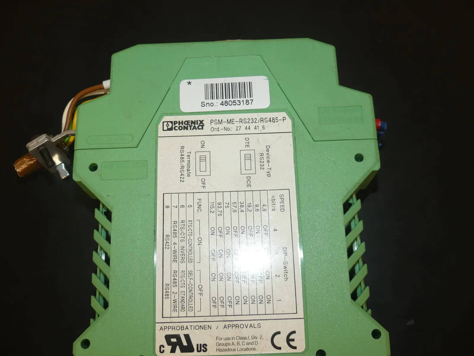Produktfoto 1 von Phoenix Contact Schnittstellenumsetzer psm-me-rs232/rs485-p used s.Bilder