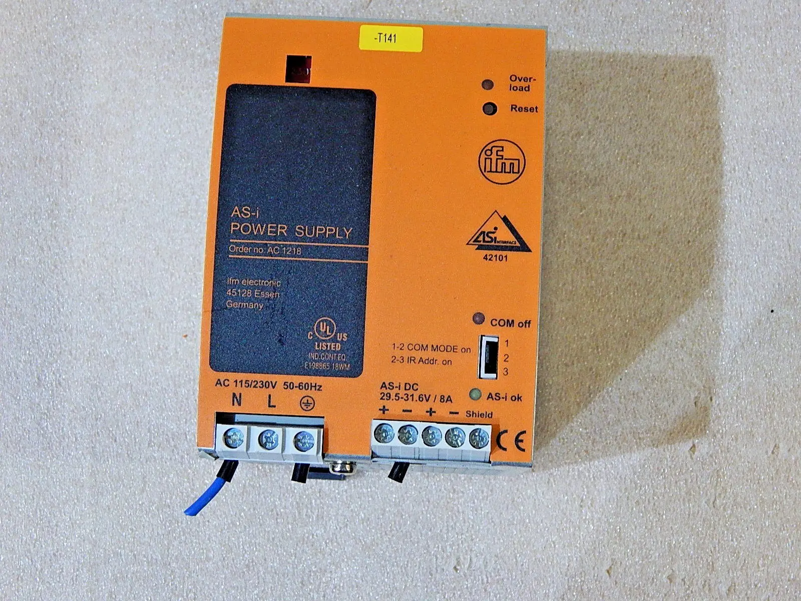 Produktfoto 1 von ifm AS-i Power Supply AC 1218