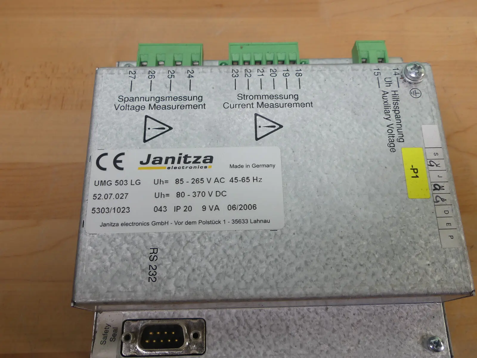 Produktfoto 1 von Janitza UMG 503 LG Universal Measuring Device