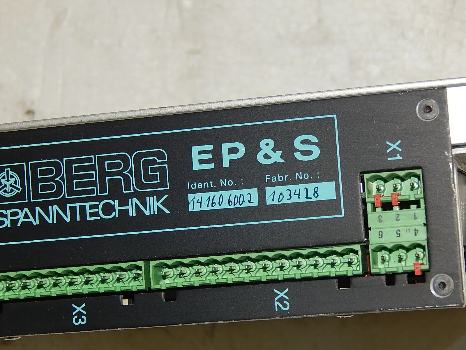 Produktfoto 1 von Berg Spanntechnik Elektronische Programmiebares Spannsystem EP&S 14160.6002